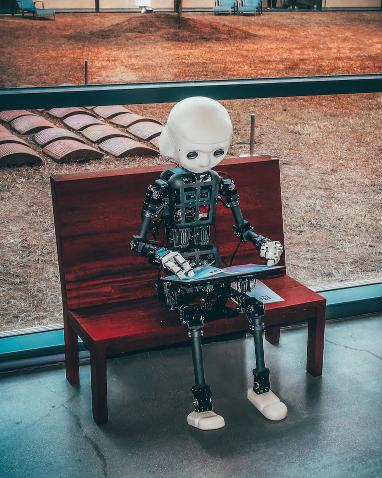 Robot in a chair